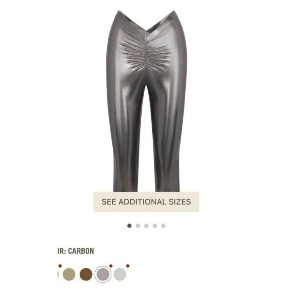 Metallic Swim V Waist Pant Carbon